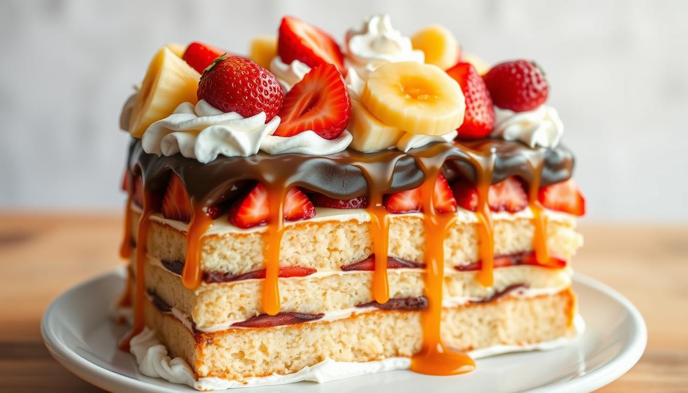 banana split cake