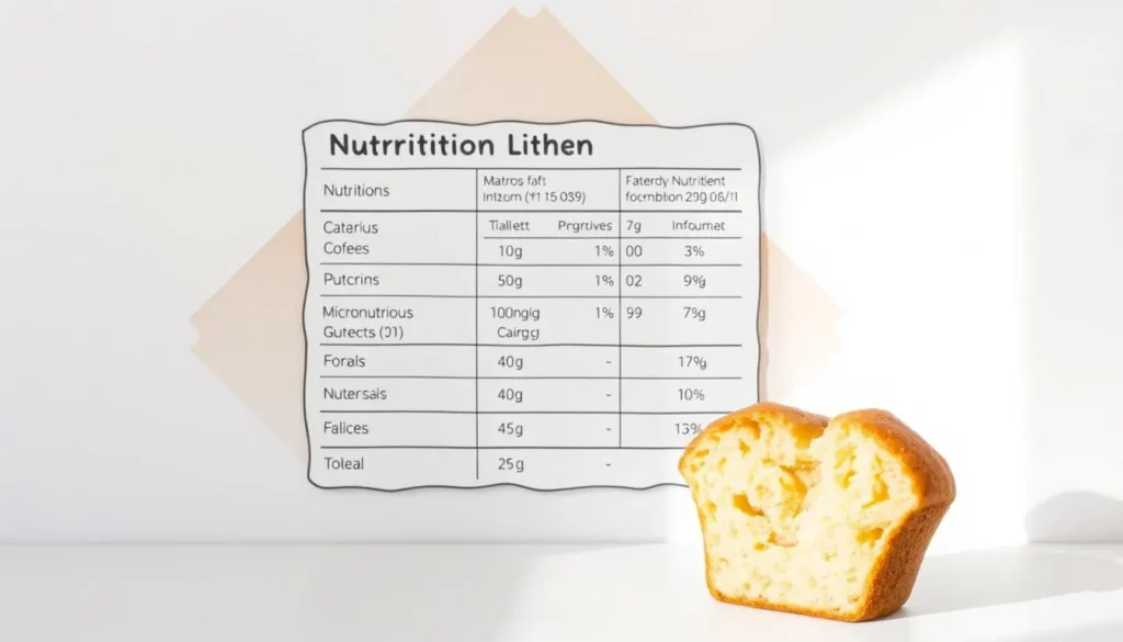 protein muffins-Nutritional Information