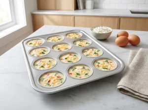 baked cottage cheese eggs before oven