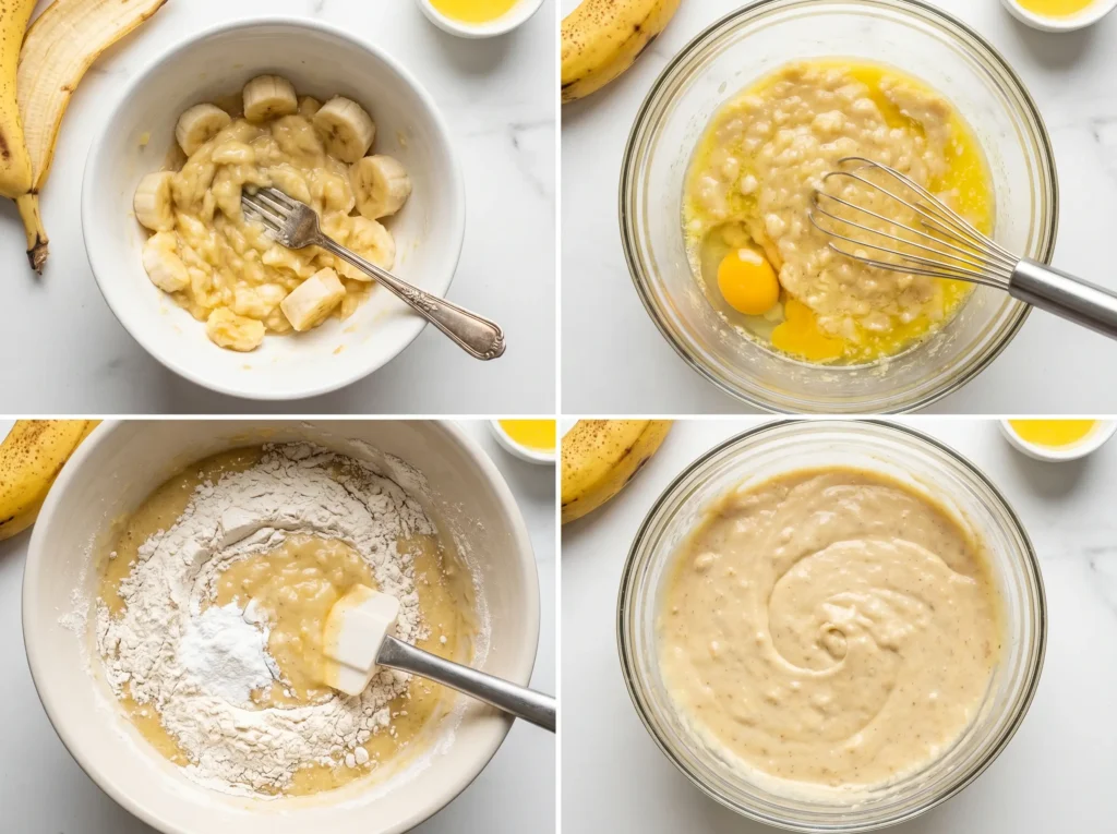 Step-by-step banana cake recipe