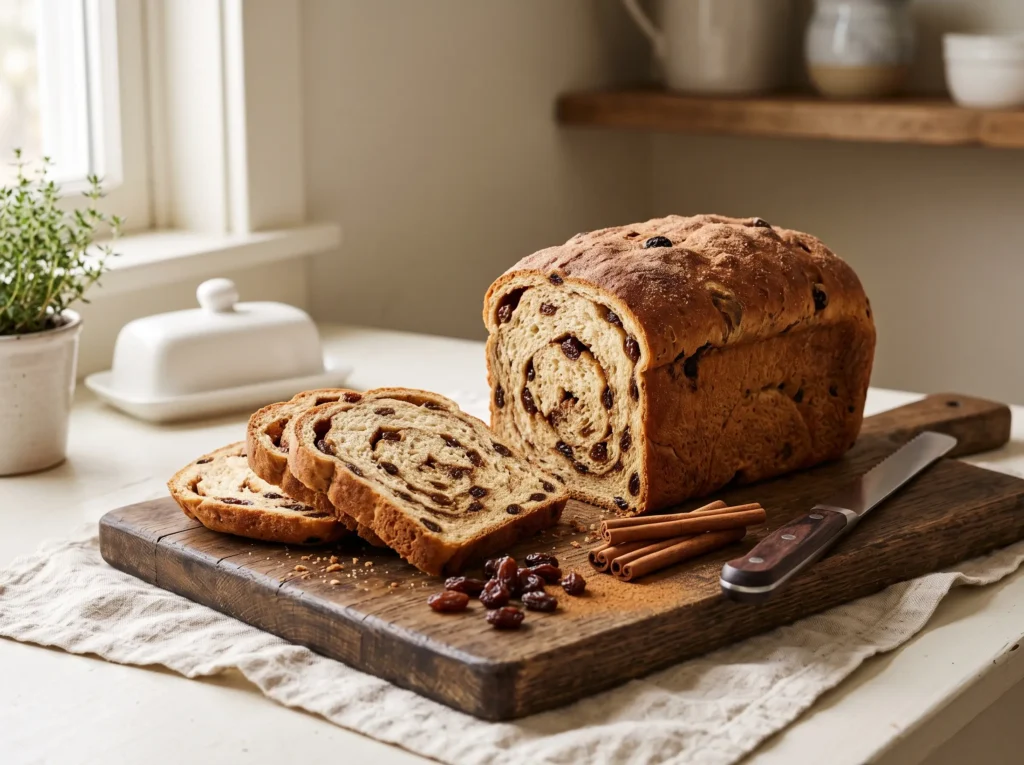 Bread machine cinnamon raisin bread