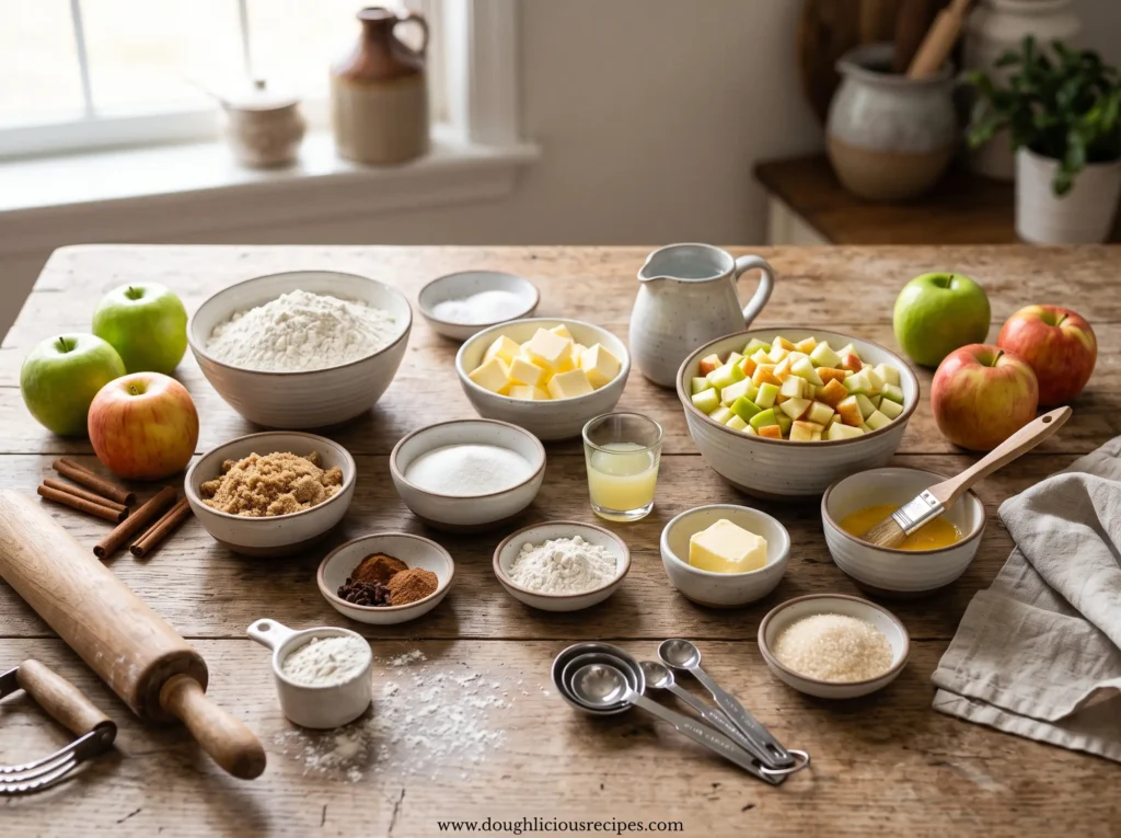 Ingredients for Mini Apple Pies