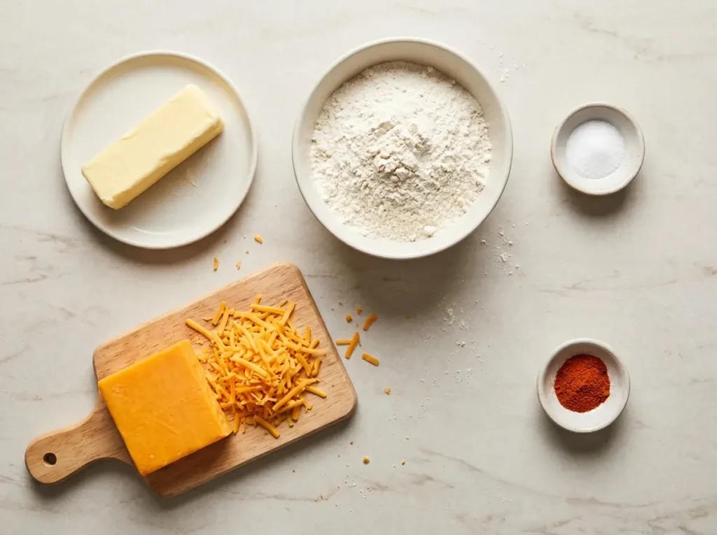 Ingredients for Cheese Straws recipe